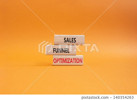 Sales Funnel Optimization symbol. Concept word Sales Funnel Optimization on wooden blocks. Businessman hand. Beautiful grey background. Business and Sales Funnel Optimization. Copy space Sales Funnel Optimization symbol. Concept word Sales Funnel Optimization on wooden blocks. Businessman hand. Beautiful grey background. Business and Sales Funnel Optimization. Copy space 140354263