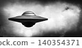 UFO in the sky	 140354371