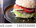 Gourmet cheeseburger in restaurant Gourmet cheeseburger in restaurant 140354488