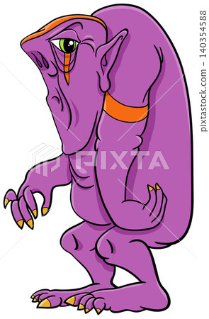 big purple monster character cartoon illustration big purple monster character cartoon illustration 140354588
