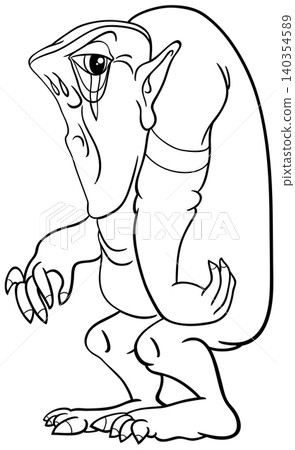 big monster character cartoon illustration coloring book big monster character cartoon illustration coloring book 140354589
