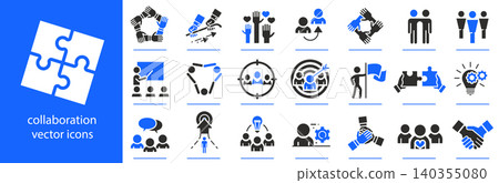 meeting people business group icon set, collaboration business people icons, human resource support simple symbols, flat vector illustratration meeting people business group icon set, collaboration business people icons, human resource support simple symbols, flat vector illustratration 140355080