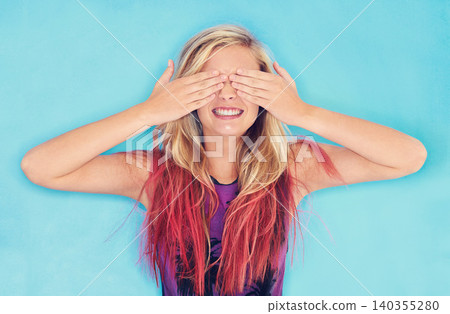 Smile, woman or hide face in studio for surprise or excited for secret announcement by blue background. Female, student and peek a boo for scholarship or competition and education in review or mockup Smile, woman or hide face in studio for surprise or excited for secret announcement by blue background. Female, student and peek a boo for scholarship or competition and education in review or mockup 140355280