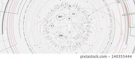 Abstract digital transformation technology and science background Abstract digital transformation technology and science background 140355444