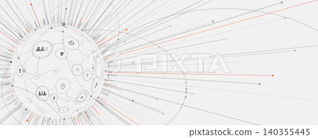 Abstract digital transformation technology and science background Abstract digital transformation technology and science background 140355445