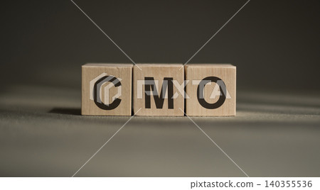 CMO Chief Marketing Officer written on wooden cubes CMO Chief Marketing Officer written on wooden cubes 140355536