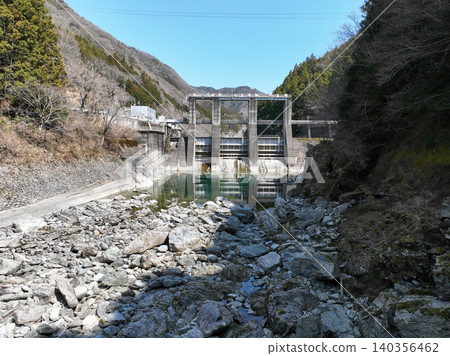 德島縣三好市美奈和水壩景色 德島縣三好市美奈和水壩景色 140356462
