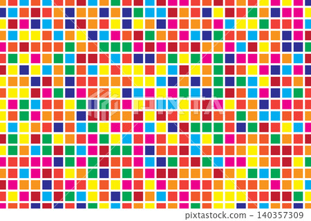 multicolored square grid pattern background 140357309