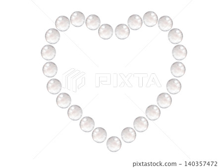 Heart shaped frame formed from watercolor pearl beads. Hand painted composition for invitations, greeting cards, stationery, wedding projects, scrapbook pages and wall art. Heart shaped frame formed from watercolor pearl beads. Hand painted composition for invitations, greeting cards, stationery, wedding projects, scrapbook pages and wall art. 140357472