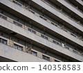 Old hotel, old apartment building, dilapidated 140358583
