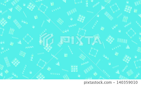 Cool-colored Memphis pattern background Cool-colored Memphis pattern background 140359010