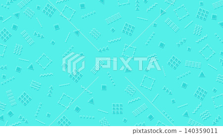 Cool-colored Memphis pattern background Cool-colored Memphis pattern background 140359011