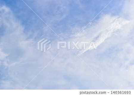 beautiful blue sky and white fluffy group of clouds with sunrise in the morning, natural background beautiful blue sky and white fluffy group of clouds with sunrise in the morning, natural background 140361693