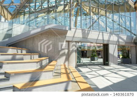 Galleria in front of Kaga Onsen Station | Photographed in June 2026 | Hokuriku Shinkansen | Kaga City, Ishikawa Prefecture 140361870