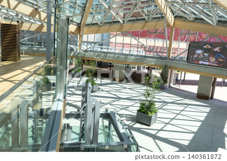 Galleria in front of Kaga Onsen Station | Photographed in June 2026 | Hokuriku Shinkansen | Kaga City, Ishikawa Prefecture Galleria in front of Kaga Onsen Station | Photographed in June 2026 | Hokuriku Shinkansen | Kaga City, Ishikawa Prefecture 140361872