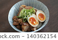 Homemade roast pork rice bowl 140362154
