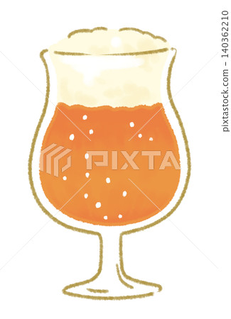 Illustrations of beer in a glass Illustrations of beer in a glass 140362210