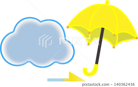 陰天圖示(雲後有雨) 陰天圖示(雲後有雨) 140362436