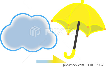 Cloudy weather icon (rain after clouds) Cloudy weather icon (rain after clouds) 140362437