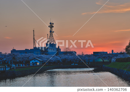 April 25 2026 Urban Communication Towers Silhouetted Against Colorful Sunset April 25 2026 Urban Communication Towers Silhouetted Against Colorful Sunset 140362706