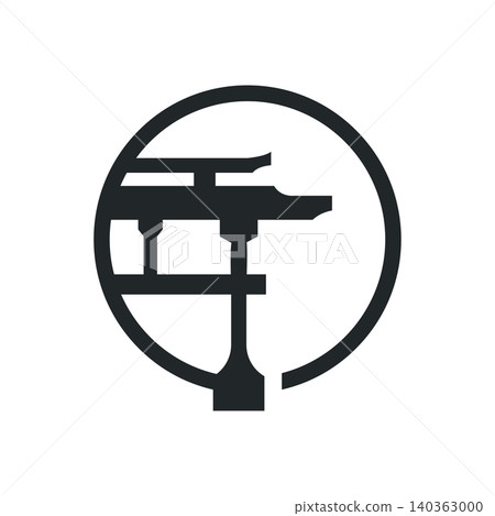 Torii Gate Logo Design Template Minimalist Japanese Symbol Simpel Torii Gate Logo Design Template Minimalist Japanese Symbol Simpel 140363000