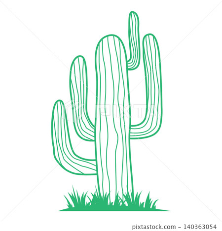 Natural Desert Cactus Logo Template Clean Cactus Silhouette Design Natural Desert Cactus Logo Template Clean Cactus Silhouette Design 140363054