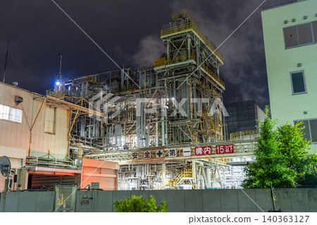 雨中的川崎市千鳥町工廠夜景 雨中的川崎市千鳥町工廠夜景 140363127