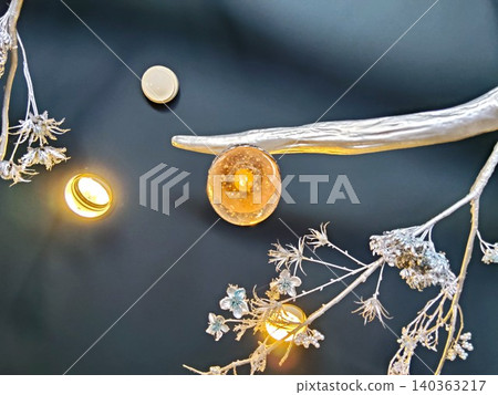 A background of fantastical light and silver branches and leaves. A background of fantastical light and silver branches and leaves. 140363217