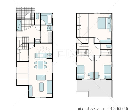 Floor plan of a 3LDK house | House, Detached house Floor plan of a 3LDK house | House, Detached house 140363556