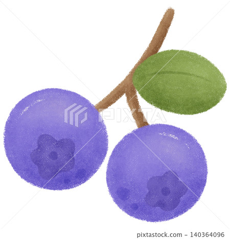 Cow and blueberries Cow and blueberries 140364096