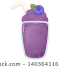 Cow and blueberries  140364116