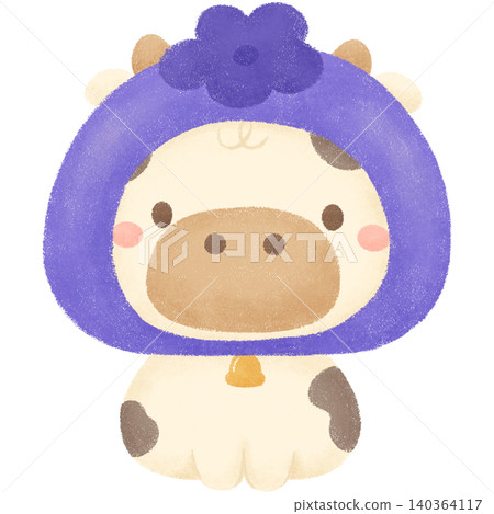 Cow and blueberries Cow and blueberries 140364117