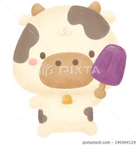 Cow and blueberries Cow and blueberries 140364129