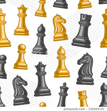 Vector Chess Seamless Pattern Vector Chess Seamless Pattern 140364141