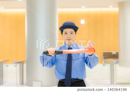Female security guards Female security guards 140364196
