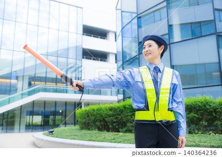 Female security guards Female security guards 140364236