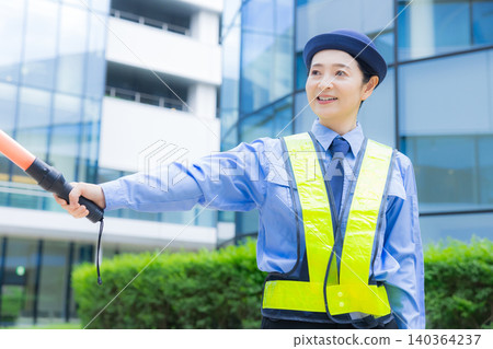 Female security guards Female security guards 140364237