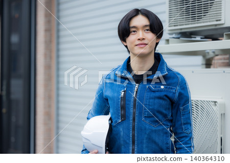 Young outdoor workers Young outdoor workers 140364310