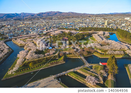 April 25 2026 Goryokaku Star Fort Surrounded By Cherry Blossoms April 25 2026 Goryokaku Star Fort Surrounded By Cherry Blossoms 140364936