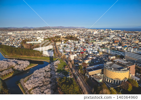 April 25 2026 Hakodate Cityscape With Ocean And Mountain Backdrop April 25 2026 Hakodate Cityscape With Ocean And Mountain Backdrop 140364960