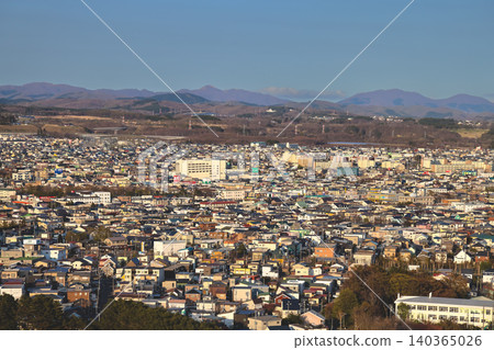 April 25 2026 Hakodate Residential Neighborhood With Apartment Buildings Aerial 140365026