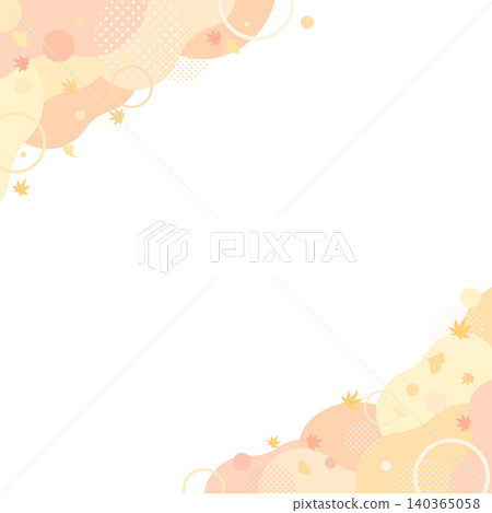Autumn Leaves Pastel Abstract Frame 1_Square 140365058