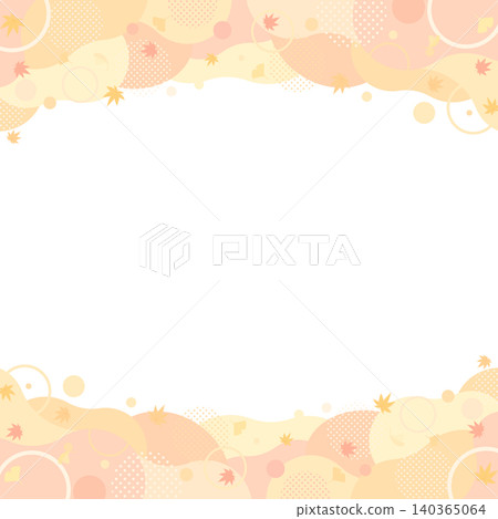 Autumn Leaves Pastel Abstract Frame 3_Square Autumn Leaves Pastel Abstract Frame 3_Square 140365064