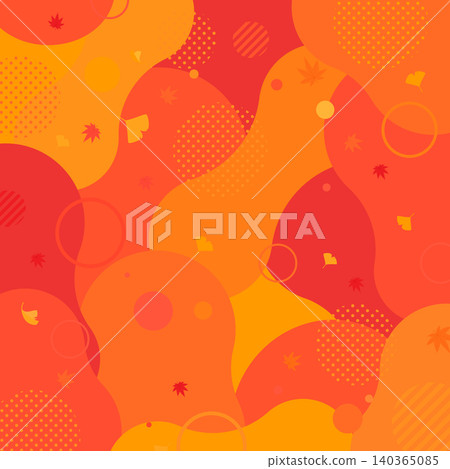 Pop-art abstract background of autumn leaves_square Pop-art abstract background of autumn leaves_square 140365085