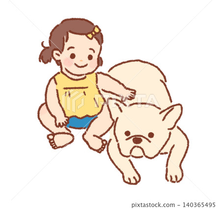 法國鬥牛犬、幼犬 法國鬥牛犬、幼犬 140365495