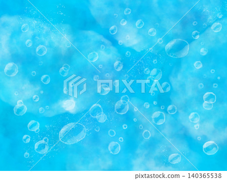 Watercolor-style turquoise blue foam/bubble ocean/summer pool background texture. Watercolor-style turquoise blue foam/bubble ocean/summer pool background texture. 140365538