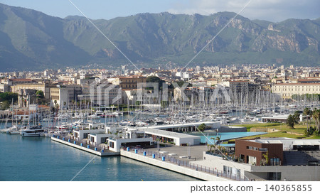 Palermo yacht port marina, Sicily, Italy Palermo yacht port marina, Sicily, Italy 140365855