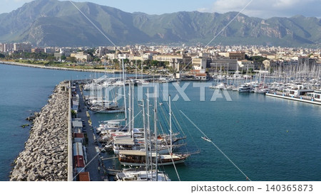 Palermo yacht port marina, Sicily, Italy Palermo yacht port marina, Sicily, Italy 140365873