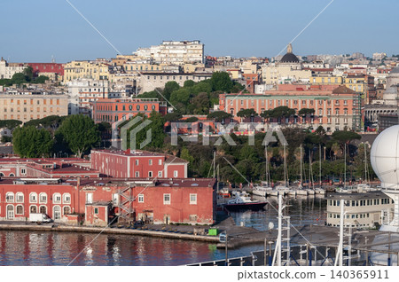 Aerial View of Napoli building at Italy Aerial View of Napoli building at Italy 140365911