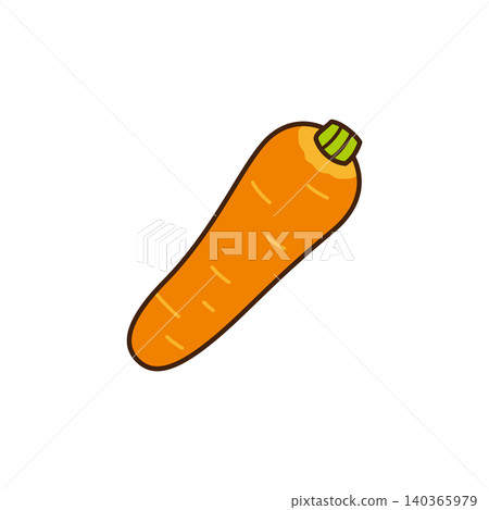 Simple and cute carrot vector illustration Simple and cute carrot vector illustration 140365979